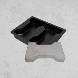Forma Plástica Paver Ossinho 06 cm Dupla